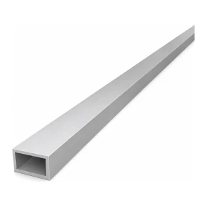 Tube aluminium rectangulaire 15×25×2 mm – profil fermé EN AW-6060, L=2000 mm