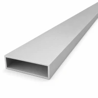 Tube aluminium rectangulaire 20×70×2 mm – profil fermé EN AW-6060, L=2000 mm