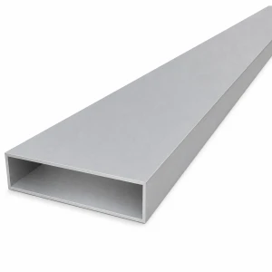 Tube aluminium rectangulaire 20×80×1,5 mm – profil fermé EN AW-6060, L=2000 mm