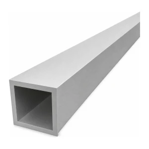 Tube aluminium carré 50×50×5 mm – profil fermé EN AW-6060, L=2000 mm