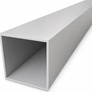 Tube aluminium carré 80×80×3 mm – profil fermé EN AW-6060, L=2000 mm