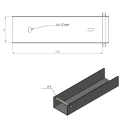 C-profiel verbindingsstuk voor muurplaat 200x50 verzinkt GPV-700-34 (3)