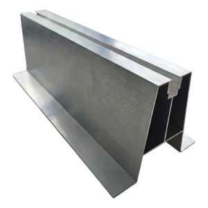 Pont trapézoïdal aluminium H100 L330 avec joint EPDM 2 mm pour montage PV