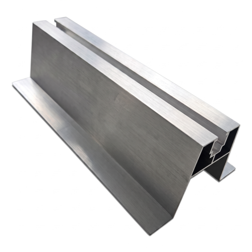Support trapézoïdal incliné avec joint EPDM H63 L330 – adaptateur de toiture aluminium PV 001-776 (1)