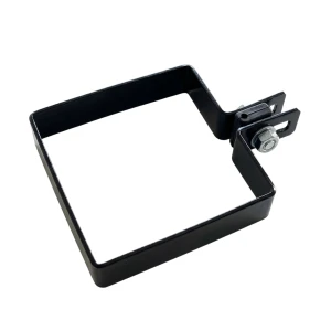 Collier d'extrémité pour panneaux de clôture 100x100 mm noir