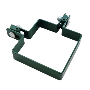 Collier d'angle pour panneaux de clôture 100x100 mm vert