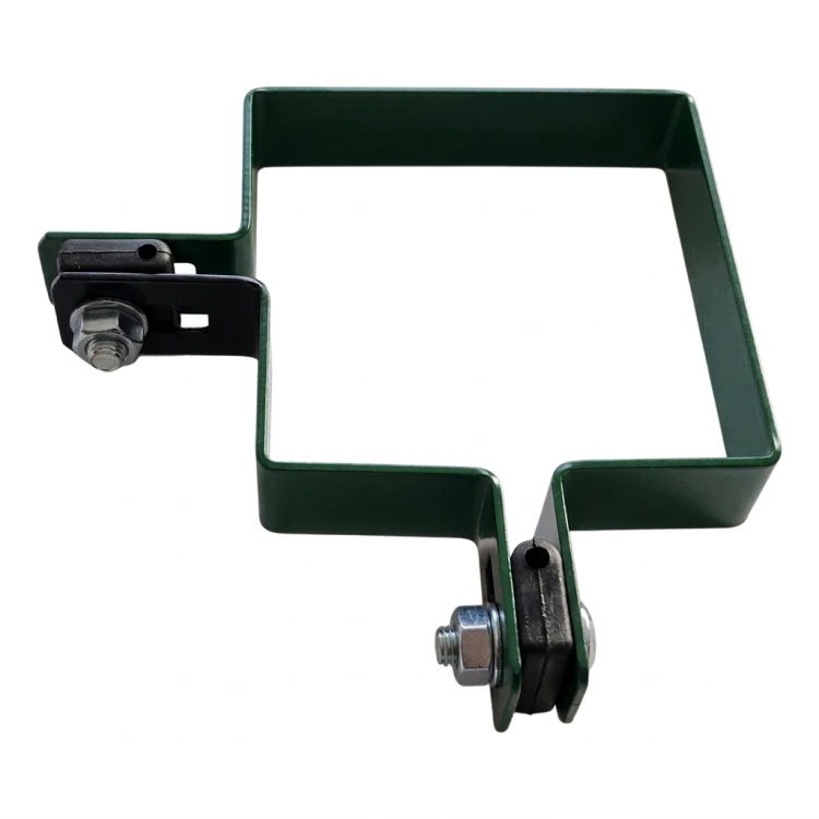 Collier d'angle pour panneaux de clôture 100x100 mm vert 000-775 (2)