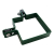 Collier d'angle pour panneaux de clôture 100x100 mm vert 000-775 (3)