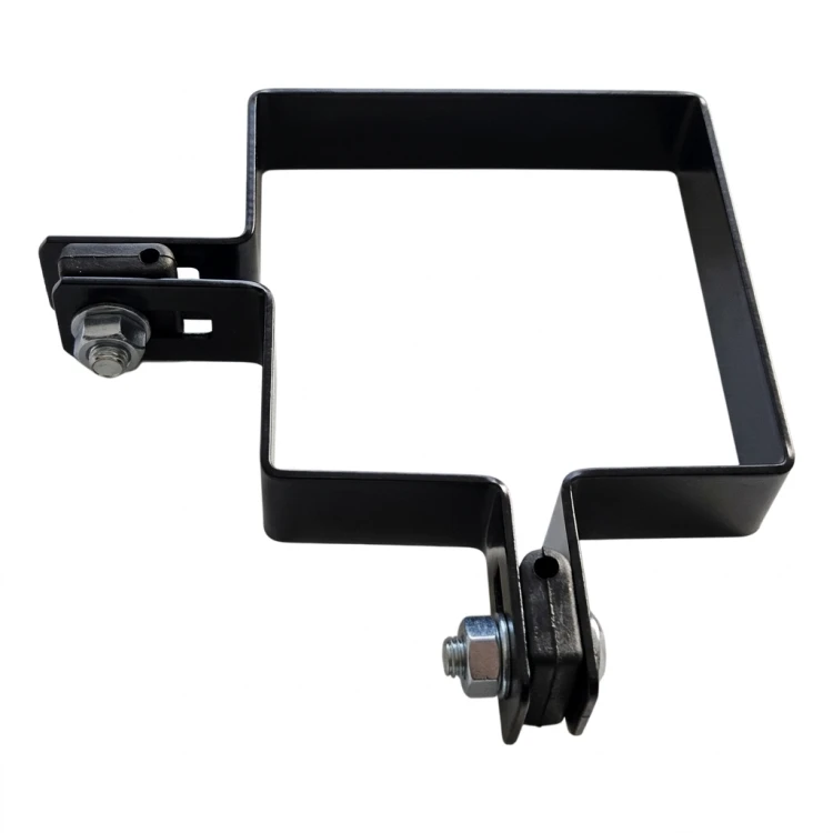 Collier d'angle pour panneaux de clôture 100x100 mm noir 000-774 (3)