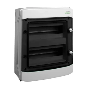 Coffret électrique en saillie plastique, 2 rangées, 2x12 modules