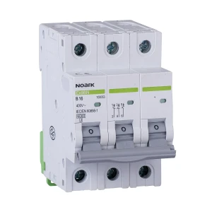 Disjoncteur magnéto-thermique 6 kA, courbe B, 10 A, tripolaire