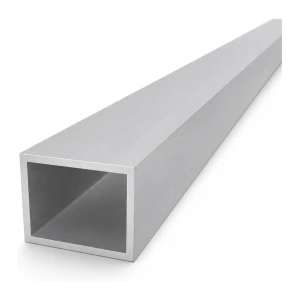 Tube aluminium rectangulaire 40×50×3 mm EN AW-6060, longueur 2000 mm