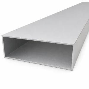 Tube aluminium rectangulaire 40×120×2 mm – profil fermé EN AW-6060, L=2000 mm