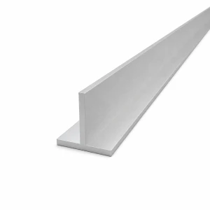 Profilé en T aluminium 40×40×4 mm profil T EN AW-6060, longueur 2000 mm