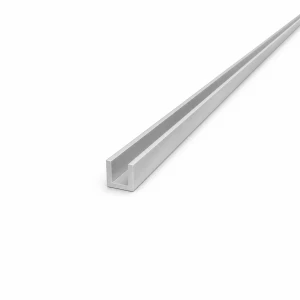 Profilé aluminium en U EN AW-6060 profil C/U 12×12×2 mm, longueur 2000 mm