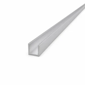 Profilé aluminium en U 18×18×2 mm – profil C/U EN AW-6060 longueur 2000 mm