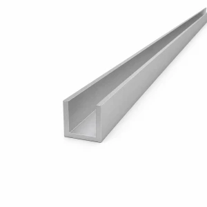 Profilé aluminium en U 25×25×3 mm – profil C/U EN AW-6060 L=2000 mm