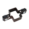 Collier intermédiaire pour panneaux de clôture 60x40 bronze GPV-700-05 (1)