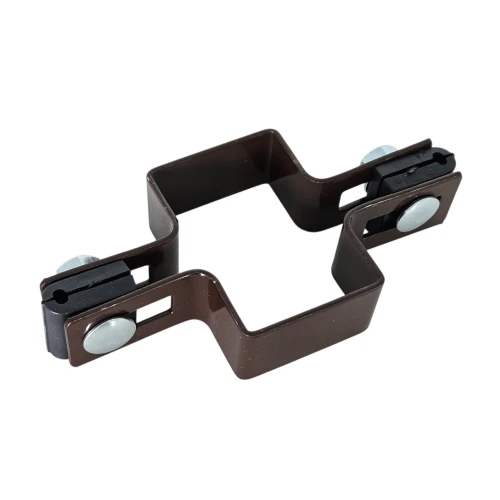 Tussenklem voor hekwerkpanelen 60x40 brons GPV-700-05 (1)
