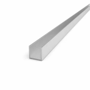 Profilé aluminium en U 21×20×1,4 mm – profil C/U de longueur 2000 mm