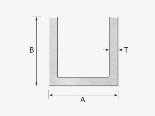 Aluminium U-profiel 21×20×1,4 mm – C/U-profiel met lengte 2000 mm 001-884 (2)
