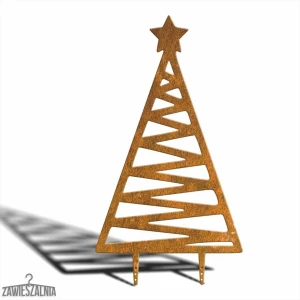 Zawieszalnia – décoration de jardin sapin Zigzag XXL 92 cm en acier Corten
