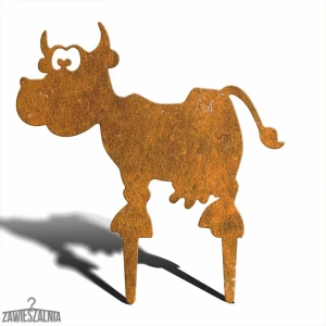 Déco jardin – décoration de jardin en acier corten Vache Zosia M 39 cm