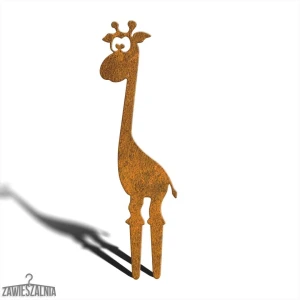 Zawieszalnia – décoration de jardin Pupil Girafe Gloria L 44 cm, acier Corten