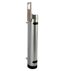 Locinox Rhino – hydraulische zelfsluiter voor poorten 180° met eindaanslagregeling, zilver