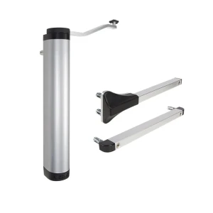 Locinox – verticale hydraulische zelfsluiter voor poortjes 90° en 180° zilver