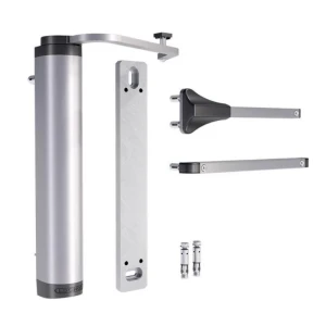 Locinox – hydraulische poortdranger voor wandmontage, zilverkleurig