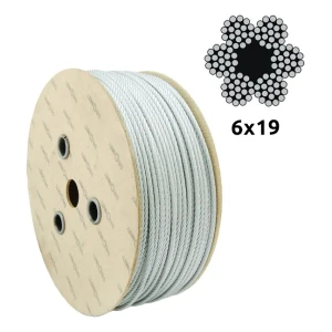 Câble en acier galvanisé Ø12,0 mm 6×19 avec âme fibre FC