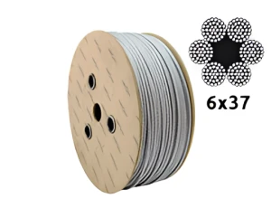 Câble en acier galvanisé Ø12,0 mm 6×37 à âme fibre FC