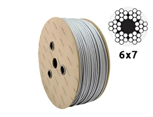 Câble en acier galvanisé Ø3,0 mm 6×7 à âme fibre – vente au mètre