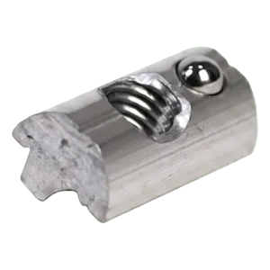 Écrou coulissant M8 à bille à ressort pour profilé PV – aluminium 6060