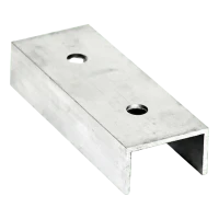 Connecteur de profilé de montage PV en aluminium 120 mm – profilé en U 25×45×25