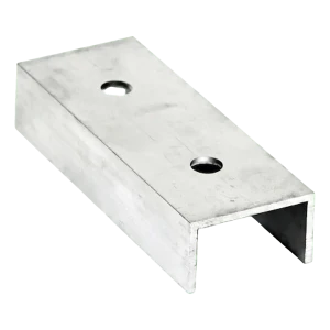 Connecteur de profilé de montage PV en aluminium 120 mm – profilé en U 25×45×25