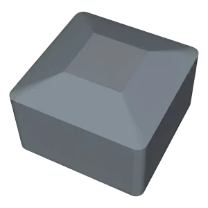 Embout gris LLDPE pour profilé de montage PV 40×40 mm – type 1