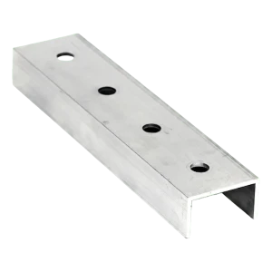 Connecteur de profilé de montage PV en aluminium 20 cm – profilé en U 25×45×25 mm