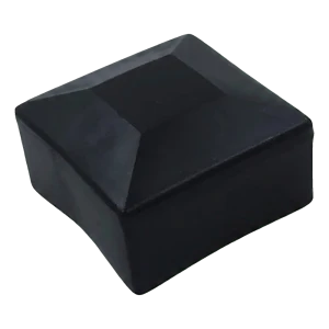 Cache d'extrémité noir en LLDPE pour profilés de montage PV 40×40 mm – type 2