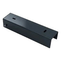 Profilé en U pour soubassement de clôture 200×50 mm en acier anthracite