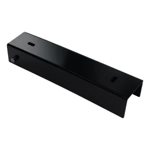 Cornière pour soubassement de clôture 200×50 mm noire – support de montage en acier