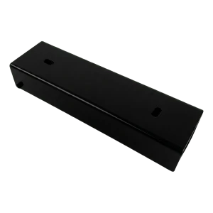 Profilé en U pour soubassement de clôture 200×55 mm noir – support de fixation en acier