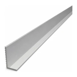 Cornière aluminium à ailes inégales striée 40×20×2,6 mm – profil L, longueur 2000 mm