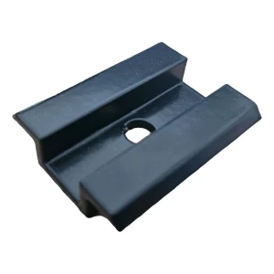 Clame centrale PV basse L50 noire laquée