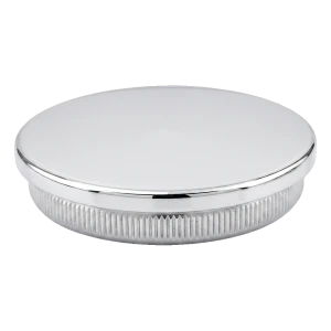 Embout plat a enfoncer pour tube de garde-corps Ø42,4 mm AISI 304 poli brillant