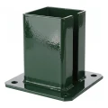 Stalen paalvoet voor omheinings- en poortpaal 100×100 mm groen RAL 6005 000-791 (1)