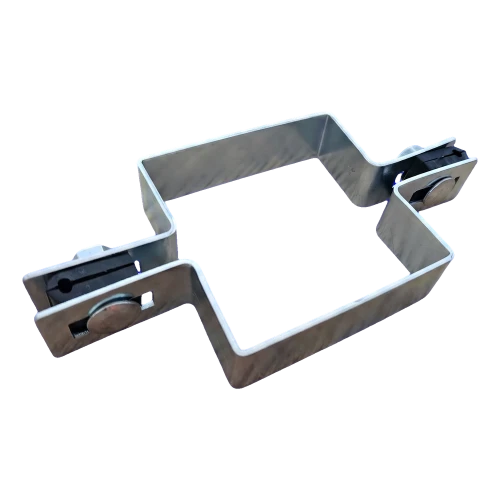 Tussenklem voor omheiningspanelen vierkant 100×100 mm verzinkt 001-617 (1)