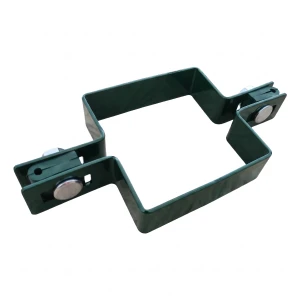 Tussenklem voor paneelomheining vierkant 80×80 mm groen RAL 6005