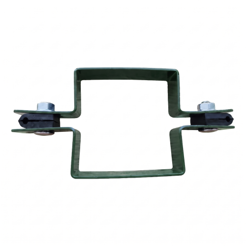 Tussenklem voor paneelomheining vierkant 80×80 mm groen RAL 6005 001-614 (2)